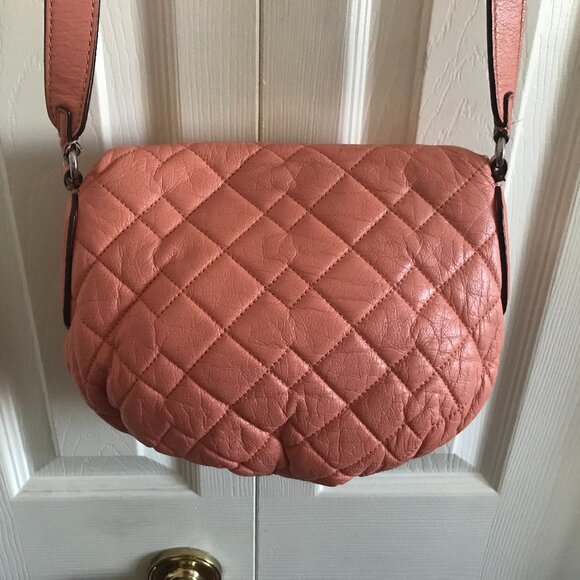 Marc by Marc Jacobs Natasha Quilted Pink/Peach Crossbody Bag - Picture 6 of 14